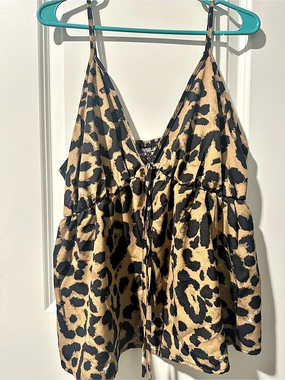 SHEIN Leopard Print Camisole Size 1XL Like New
